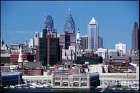 Center City Philadelphia viewed from New Jersery